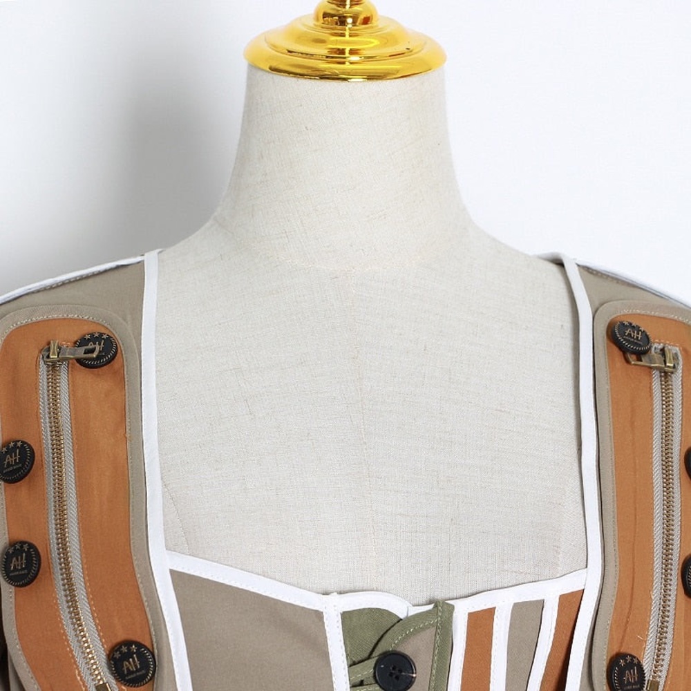 Green Utility Cropped Jacket | Statement Outerwear - image 2